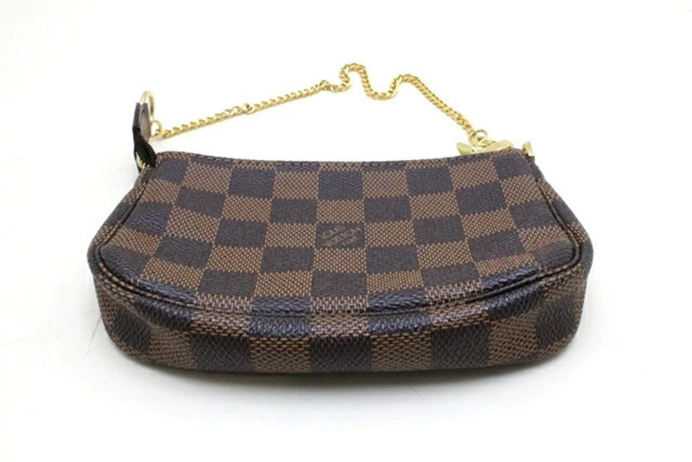 Louis Vuitton Bag handle Accessoires Clutch Damier Pouch Pochette Brown